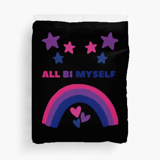 All Bi Myself Bisexual Pride LGBTQ Duvet Covers