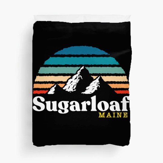 Sugarloaf Maine Usa Ski Resort 1980S Duvet Covers