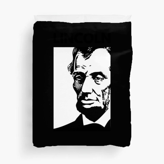 Black White Abraham Lincoln Duvet Covers