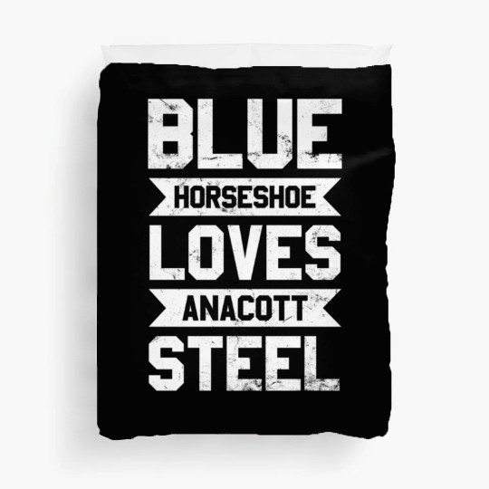 Blue Horseshoe Loves Anacott Steel Duvet Covers