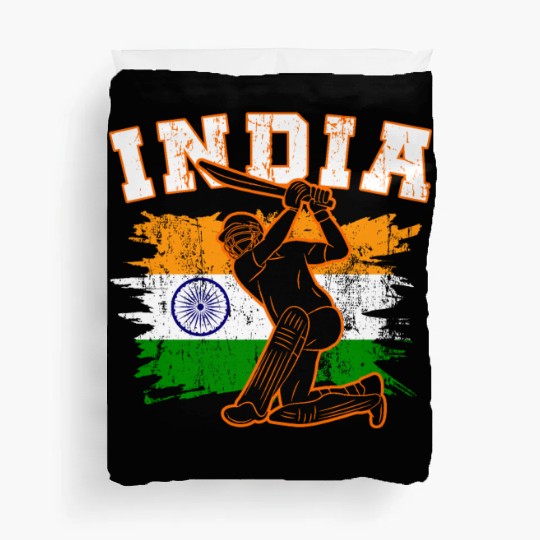 India Flag Indian Cricket Jersey Fans Player Coach Duvet Covers