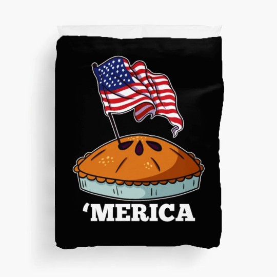American Flag USA Apple Pie Merica 4th of July Duvet Covers