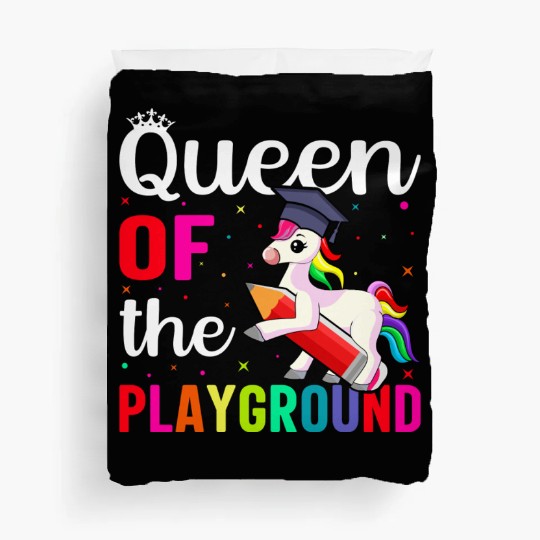Queen Of The Playground Back To School Duvet Covers