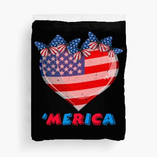 Patriotism Merica Pride US Patriots USA Fan Duvet Covers