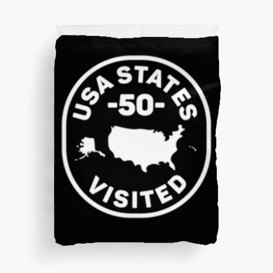 All 50 Us States Visited Duvet Covers