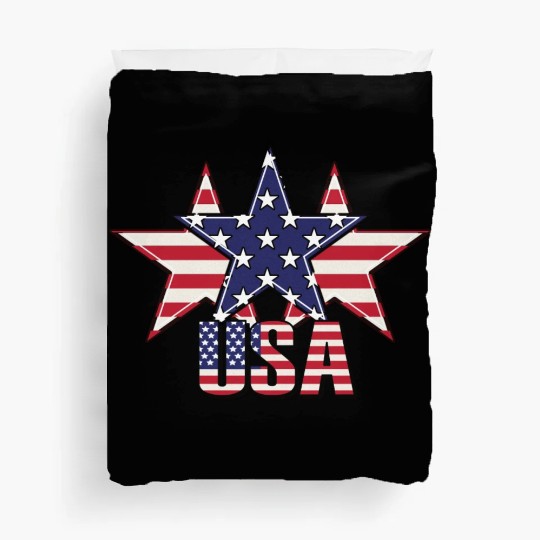 God bless America the land of the free Duvet Covers