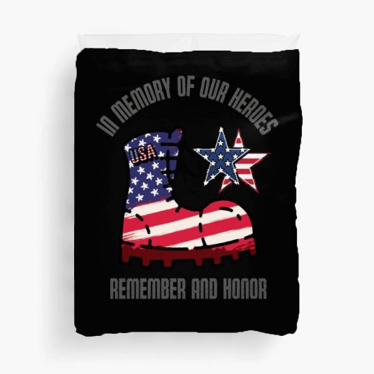 God bless America the land of the free Duvet Covers