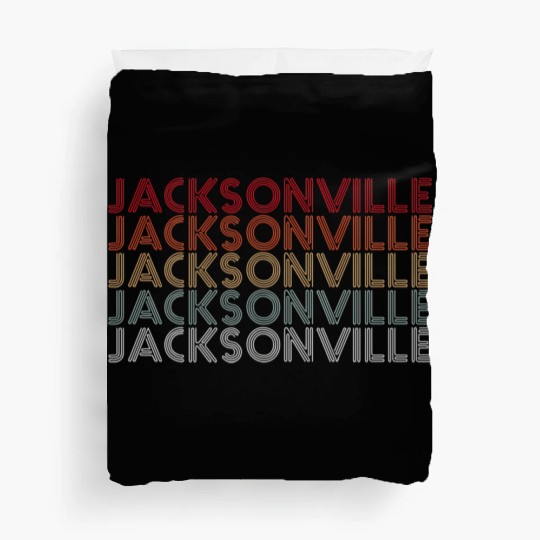 Jacksonville Florida Rainbow City Duvet Covers