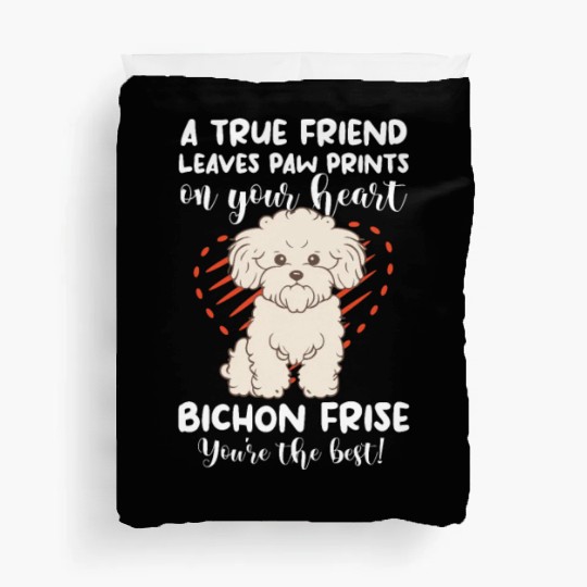 A True Friend Leaves Paw Prints On Your Heart Duvet Covers