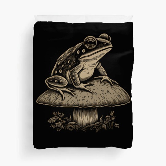 Cottagecore Floral Frog Aesthetic Wo Duvet Covers