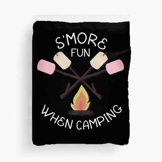 S more Fun When Camping Outdoors Lover Duvet Covers