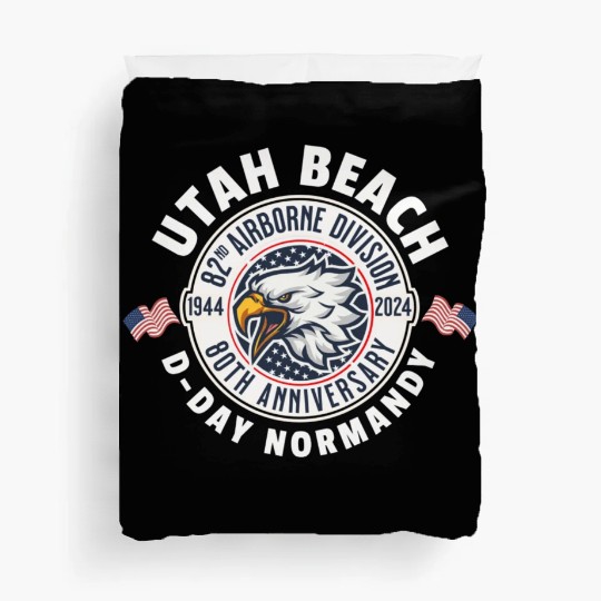 UTAH Beach airborne division 80th anniversary Duvet Covers