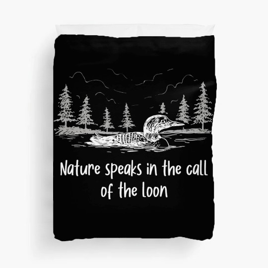 Nature Speaks Loon Bird Watching Loons Duvet Covers