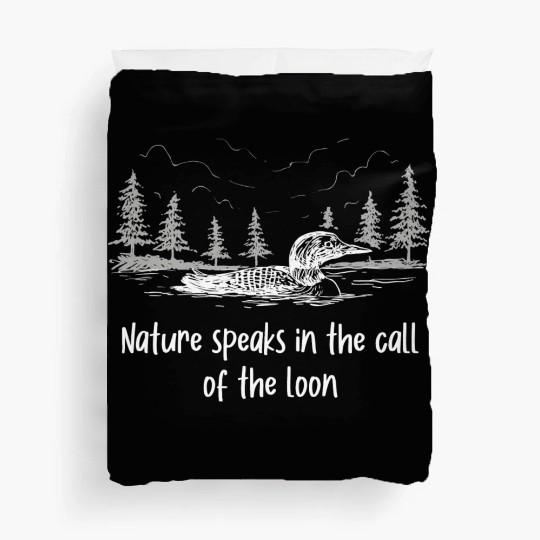 Nature Speaks Loon Bird Watching Loons Duvet Covers