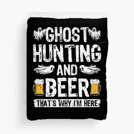 Ghost Hunting Paranormal Researcher Ghost Duvet Covers