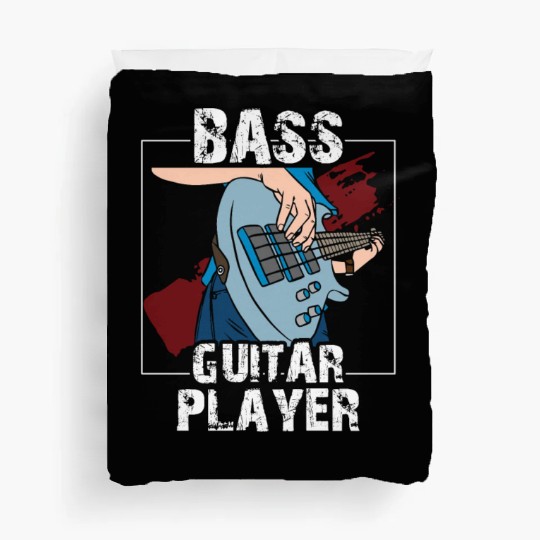 Bass Guitar Player Band Musician Music Duvet Covers