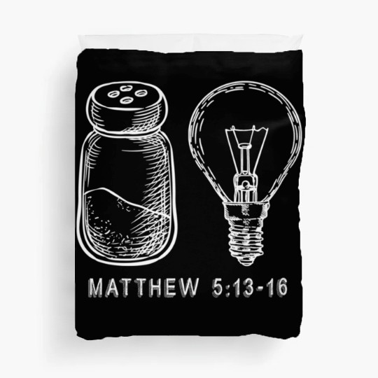 Bible Verse Salt And Lamp You Are The Light Of Duvet Covers