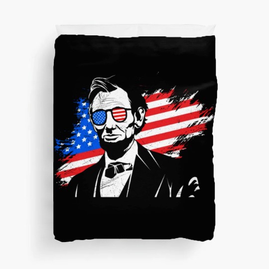 Merica Lincoln President Independence Day Party Duvet Covers