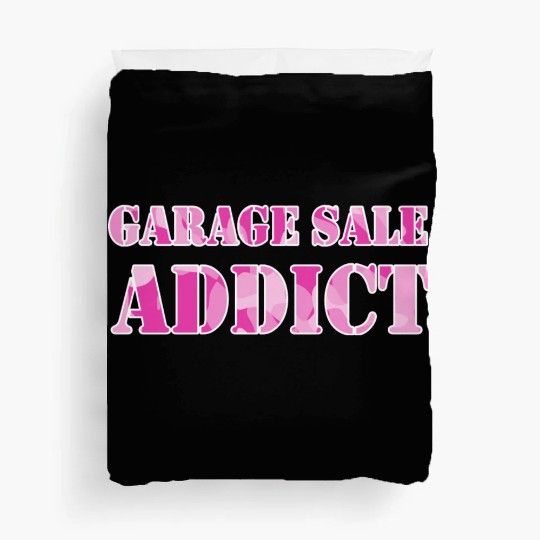 Garage Sale Addict pink camo Duvet Covers