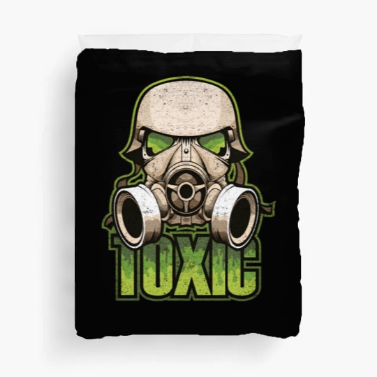 Toxic Green Military And Safety Gas Duvet Covers