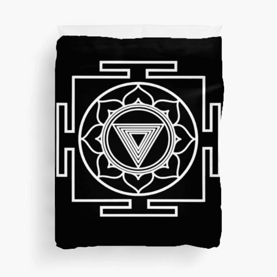 Kali Yantra Symbol Goddess Hindu Hinduism Yoga Duvet Covers