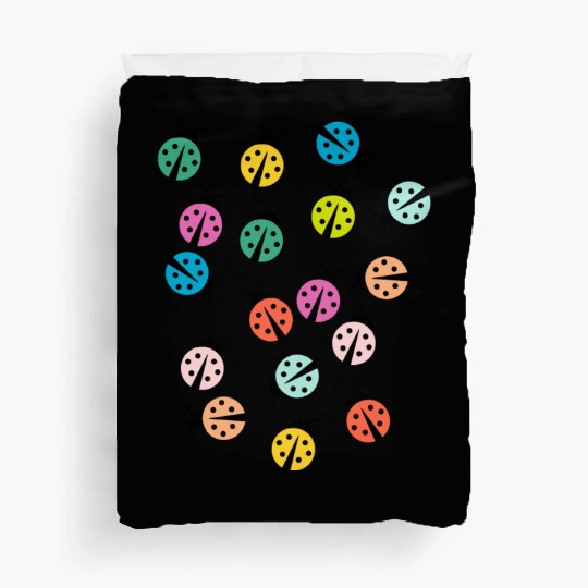 Cute and colorful ladybug Duvet Covers