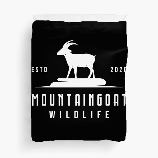 Mountain Goat Nature Wild Animals Mountain Animals Duvet Covers