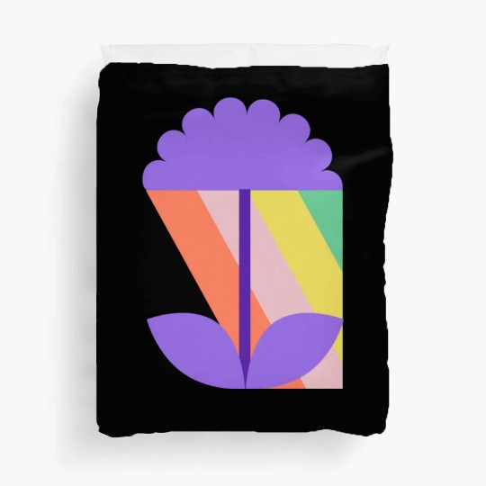 Rainbow Flower Nature Happy Camping Duvet Covers