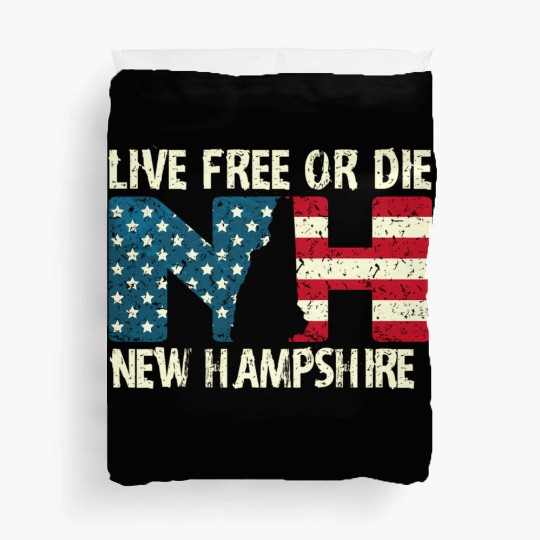 New Hampshire Patriotic Live Free Or Die Product Duvet Covers