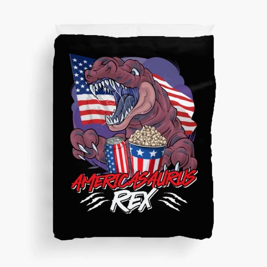 Amerisaurus Rex America Party Independence Day Duvet Covers