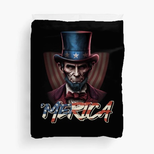 Merica Lincoln Independence Day Party 4th July Duvet Covers