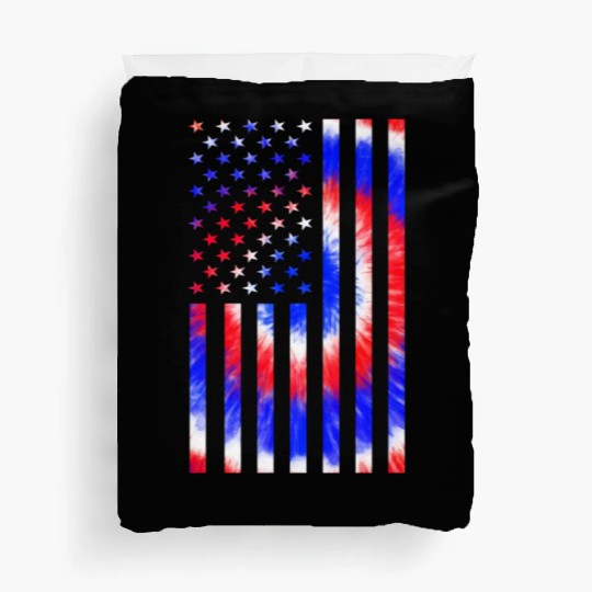 American Flag Cat Lover LGBT Pride Month Feline Duvet Covers