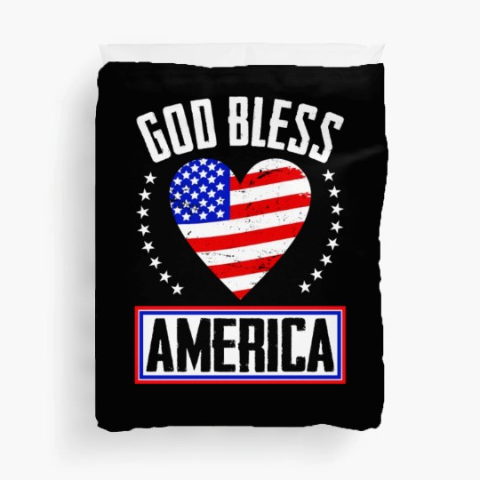 God Bless America Independence Day USA Patriot Duvet Covers