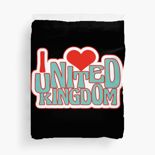 United kingdom hearts Duvet Covers