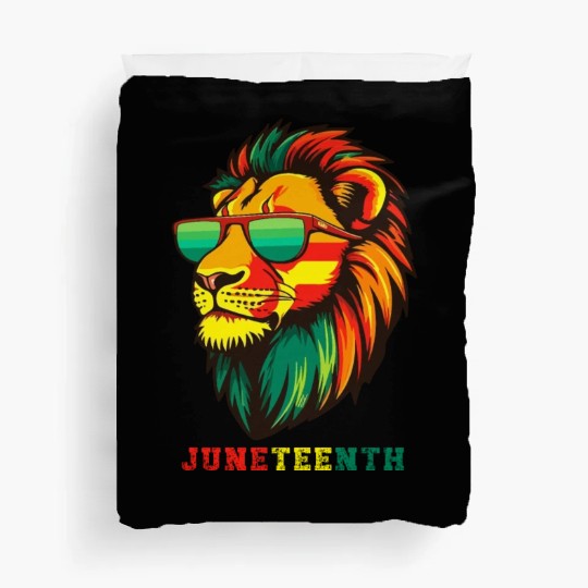 Lion Juneteenth African American Black History Duvet Covers