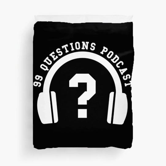 99Q Headphones white nature aesthetic Duvet Covers