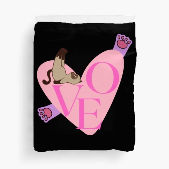 Love Cat nostalgia Duvet Covers