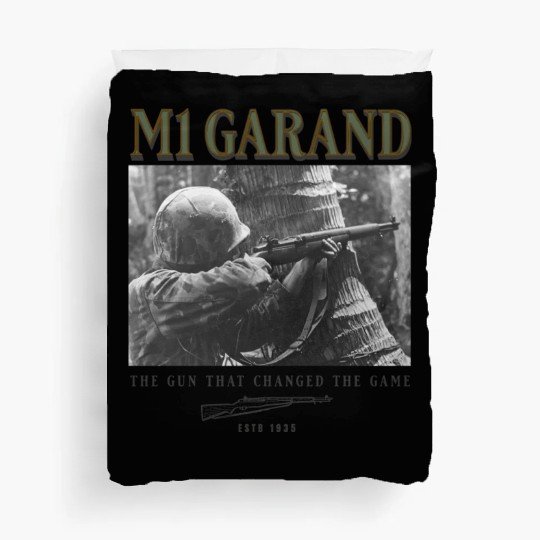 World War 2 Weapon M1 Garand Rifle Duvet Covers