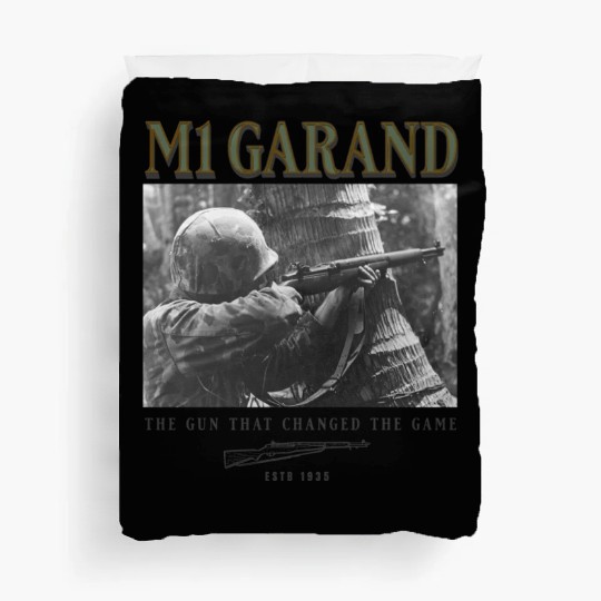 World War 2 Weapon M1 Garand Rifle Duvet Covers