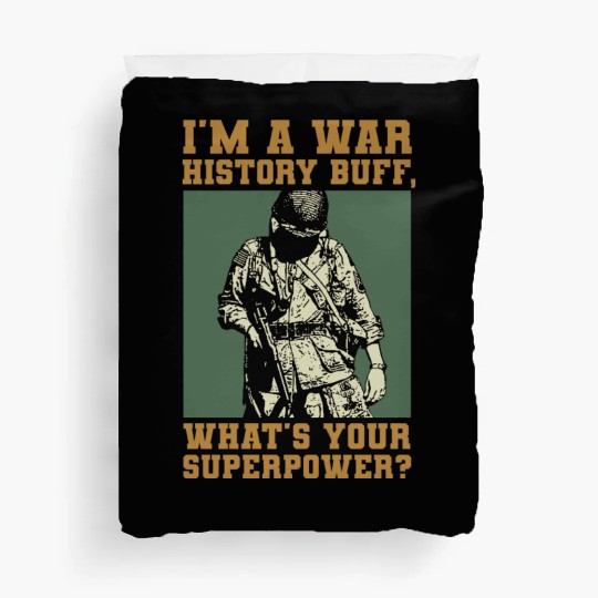 War History Buff - WW2 Enthusiast Duvet Covers