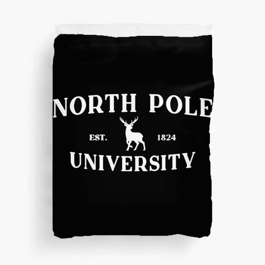 North Pole University - Reindeer - Merry Christmas Duvet Covers