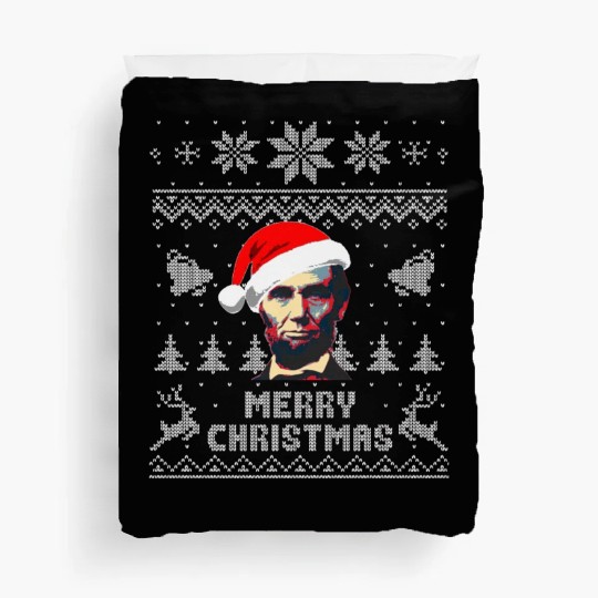 Abraham Lincoln Merry Christmas Duvet Covers