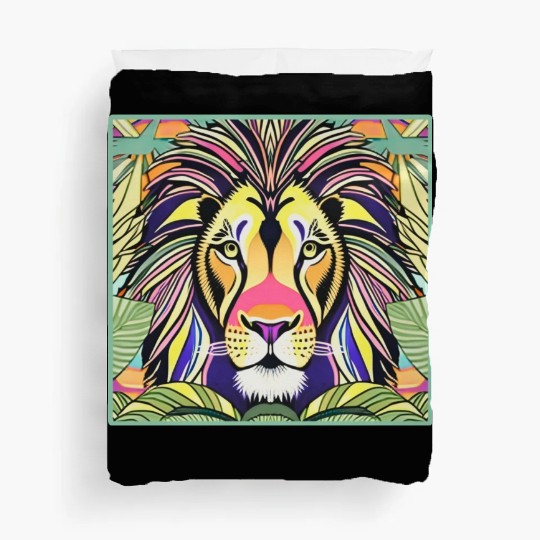 Lion in the jungle Duvet Covers