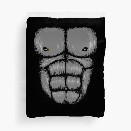 Funny Gorilla Chest , Halloween Monkey Chest Suit Duvet Covers