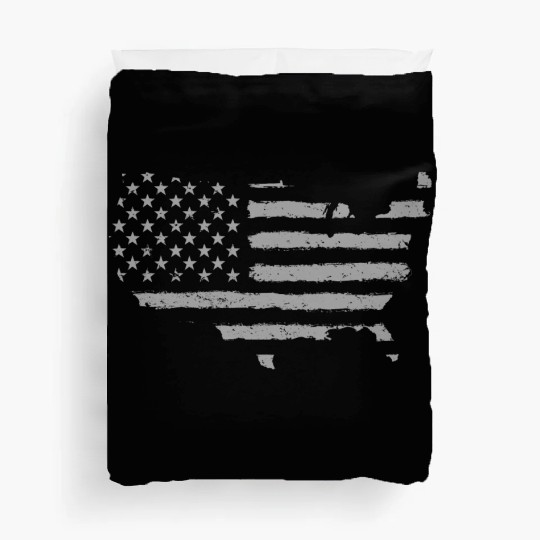 HAND PAINTED US FLAG Duvet Covers
