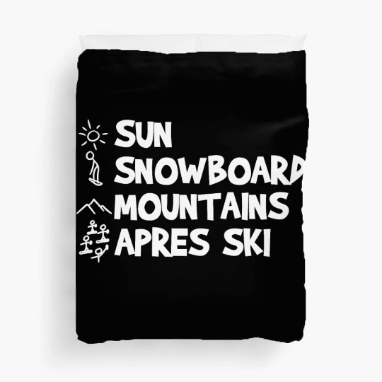 Funny Snowboarding Joke Duvet Covers