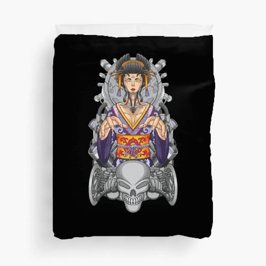 Geisha machine automotive Duvet Covers
