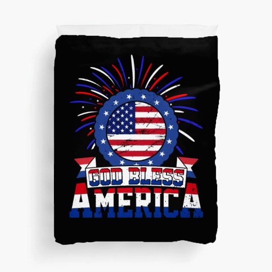 God Bless America Independence Day USA Patriot Duvet Covers
