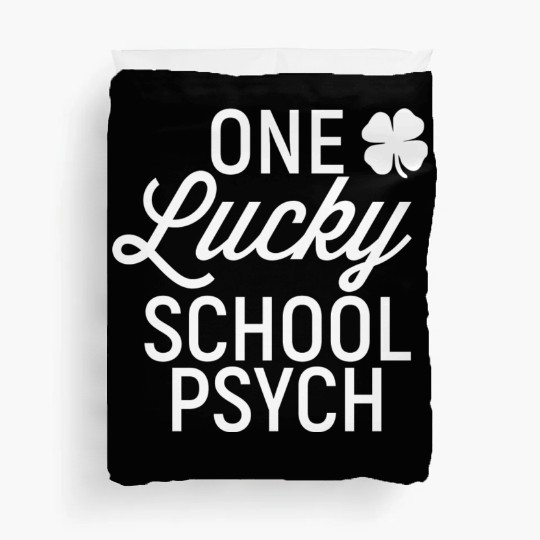 School Psychologist 80s green Duvet Covers