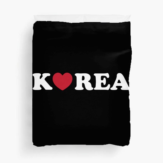 Korea Love Heart 80s Duvet Covers